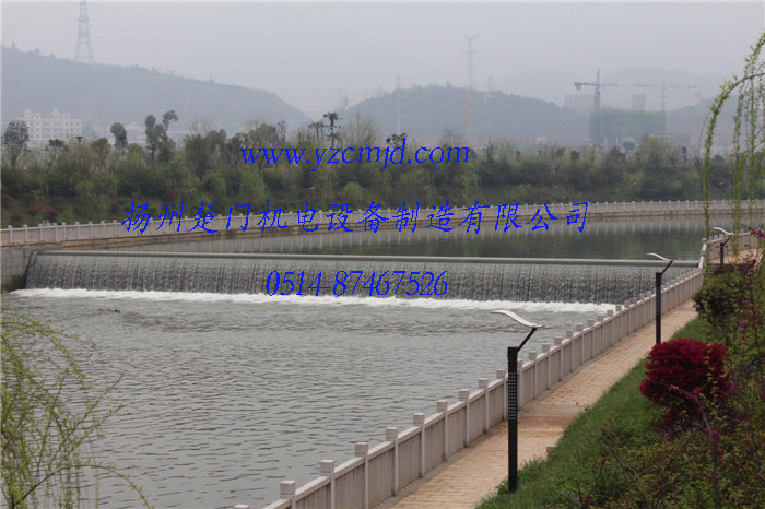 湖南郴州邱家湾47×2.6m钢坝溢流照