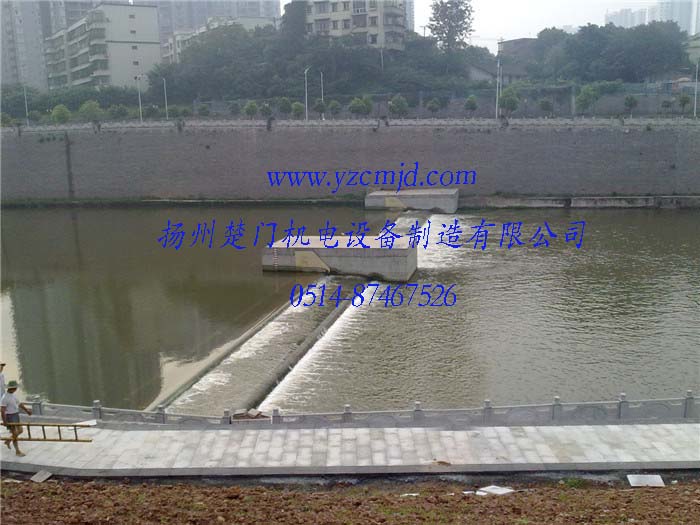 重庆濑溪河  72×2m钢坝溢流照